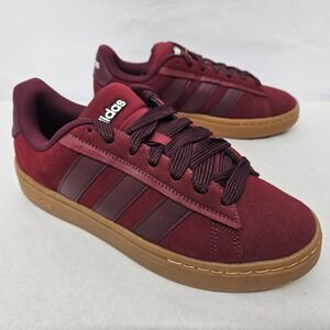 Adidas Grand Court Alpha 00s Sneakers JQ3009 Burgundy Suede Gum Mens Size 9.5